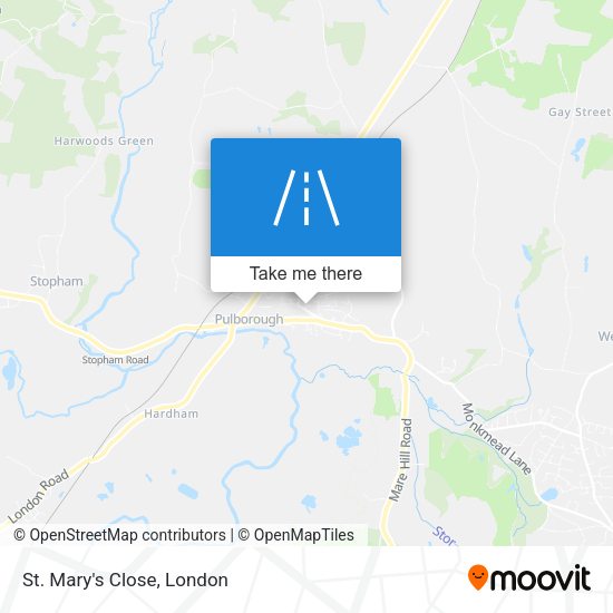 St. Mary's Close map