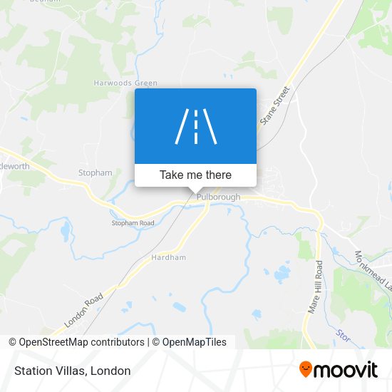 Station Villas map