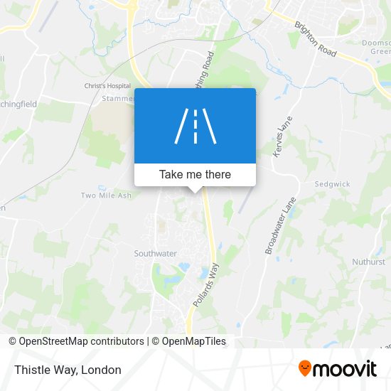 Thistle Way map
