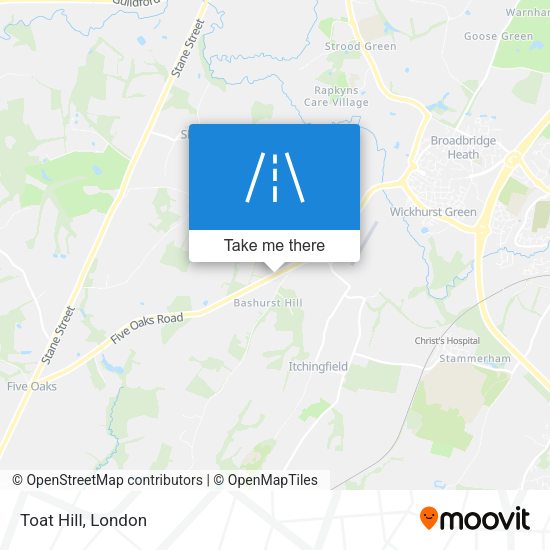 Toat Hill map