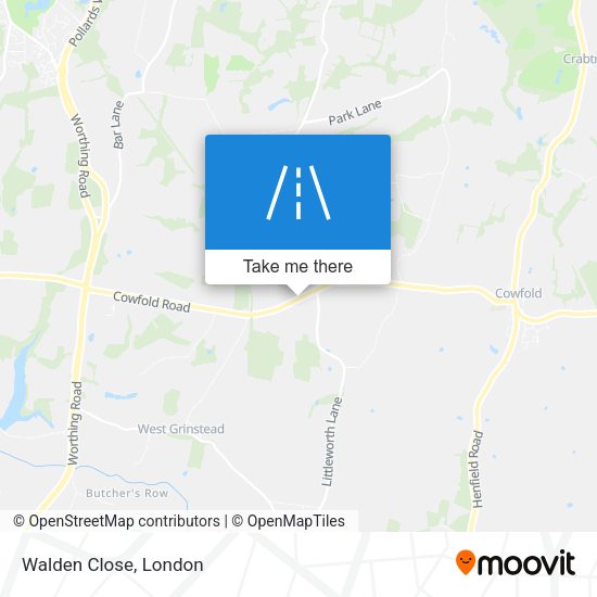 Walden Close map