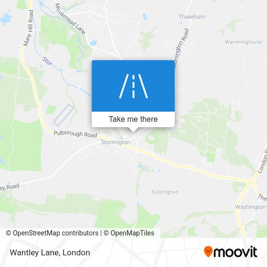 Wantley Lane map
