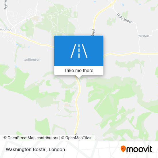 Washington Bostal map