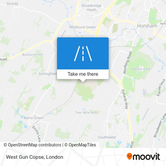 West Gun Copse map