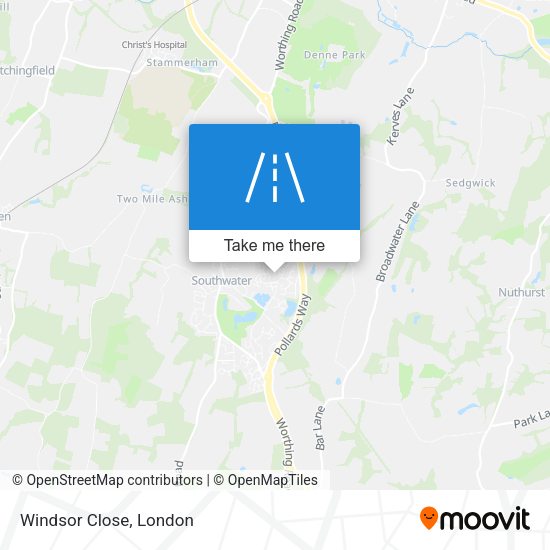 Windsor Close map