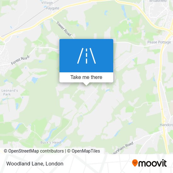Woodland Lane map