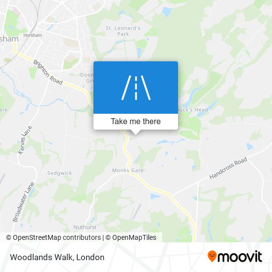 Woodlands Walk map