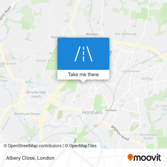 Albery Close map