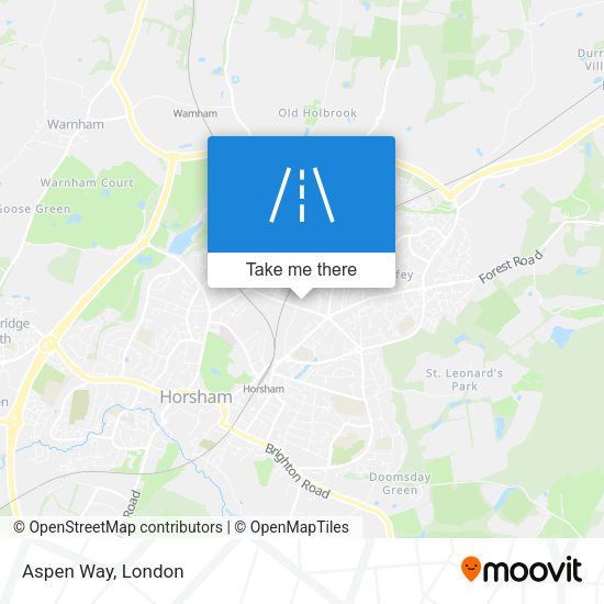 Aspen Way map