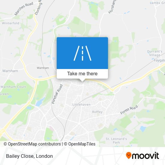 Bailey Close map