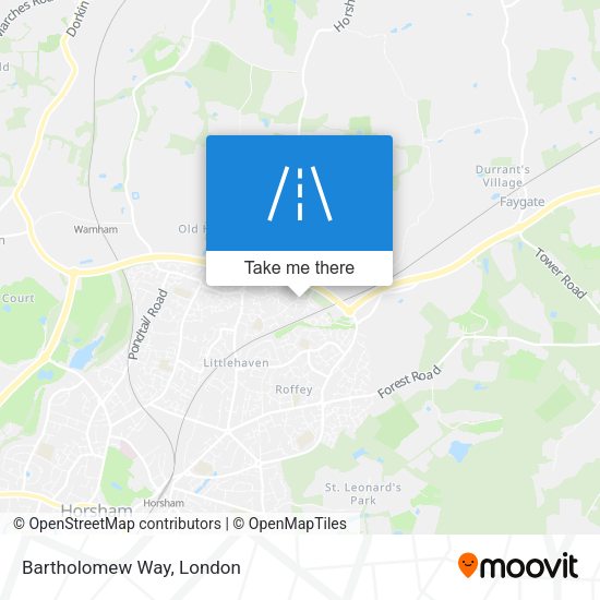Bartholomew Way map
