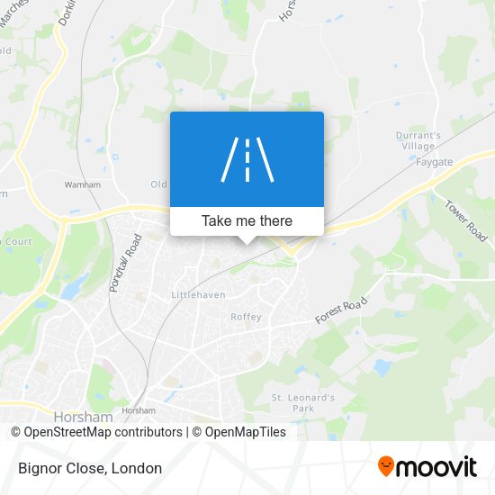 Bignor Close map