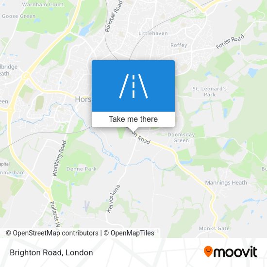 Brighton Road map