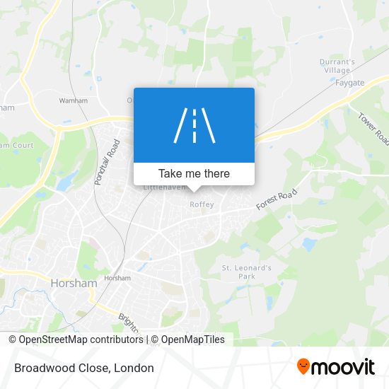 Broadwood Close map