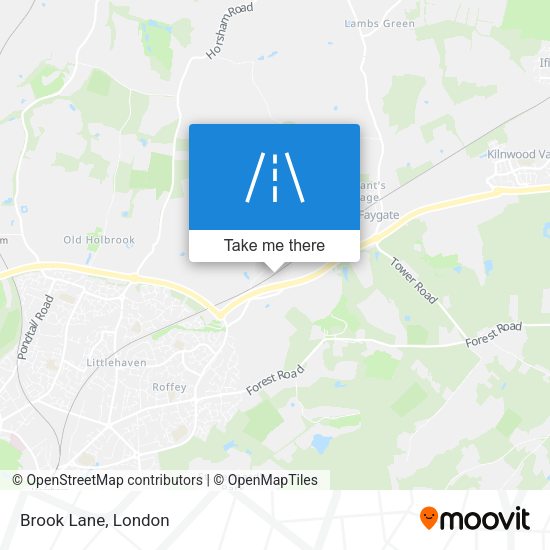 Brook Lane map