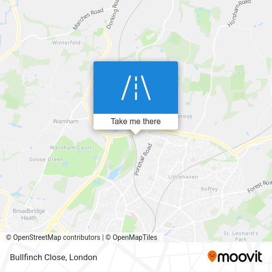 Bullfinch Close map