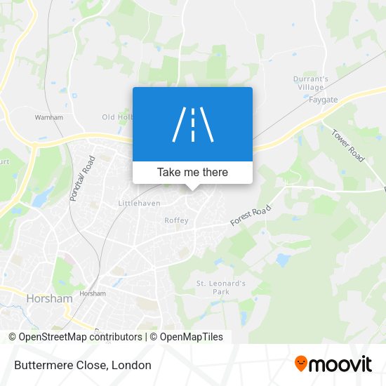 Buttermere Close map