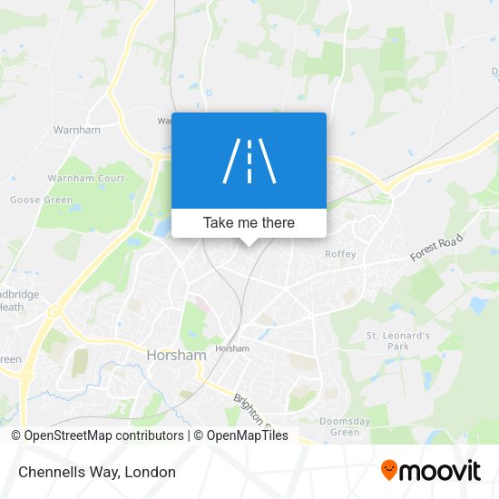 Chennells Way map