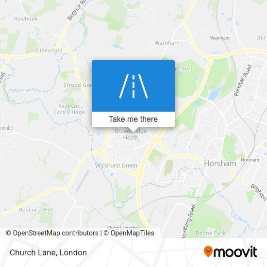 Church Lane map