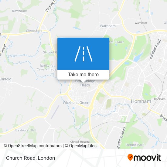 Church Road map