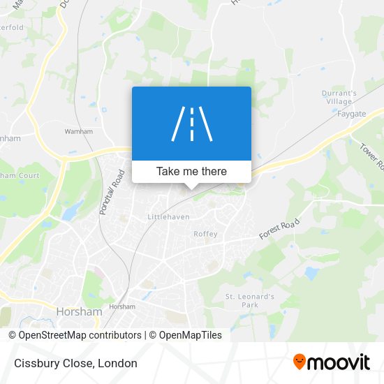 Cissbury Close map