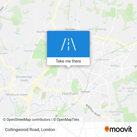 Collingwood Road map