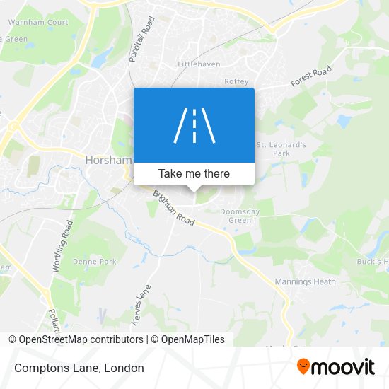 Comptons Lane map