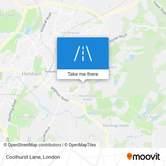 Coolhurst Lane map