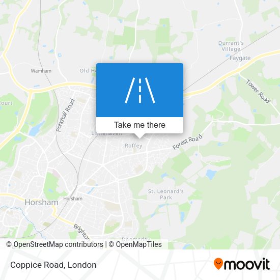 Coppice Road map