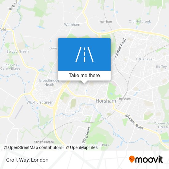 Croft Way map