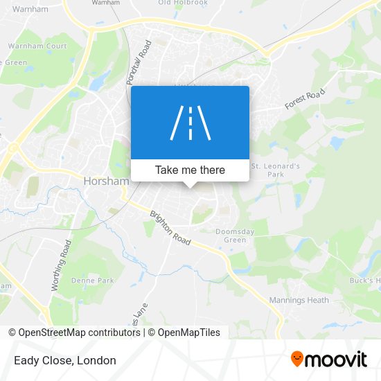 Eady Close map