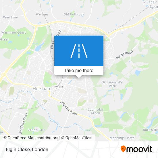 Elgin Close map