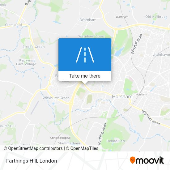Farthings Hill map