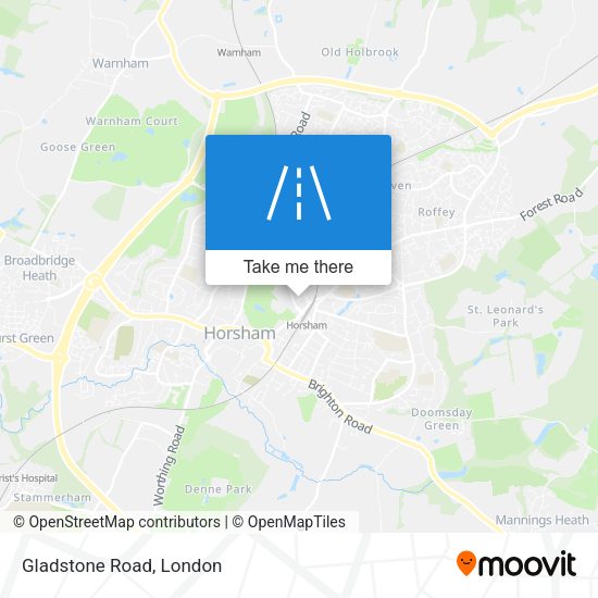 Gladstone Road map
