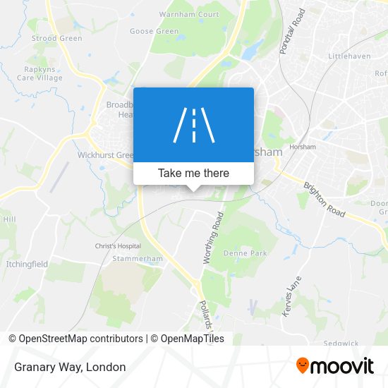 Granary Way map