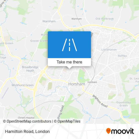 Hamilton Road map