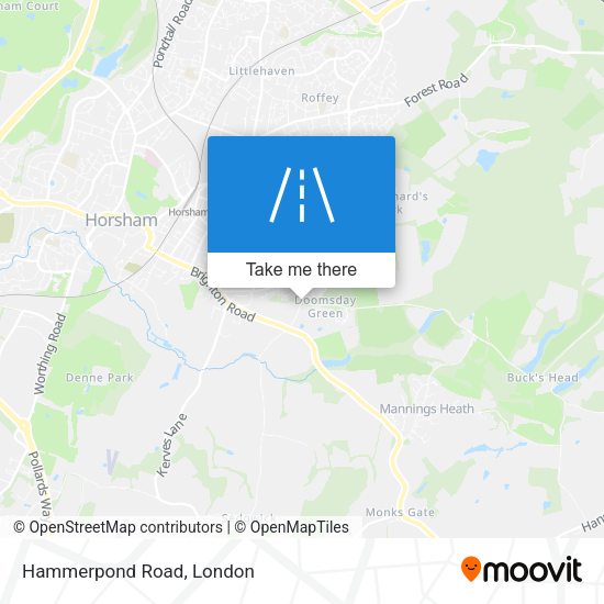 Hammerpond Road map