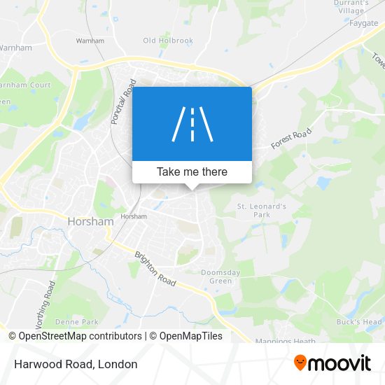 Harwood Road map