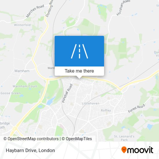 Haybarn Drive map