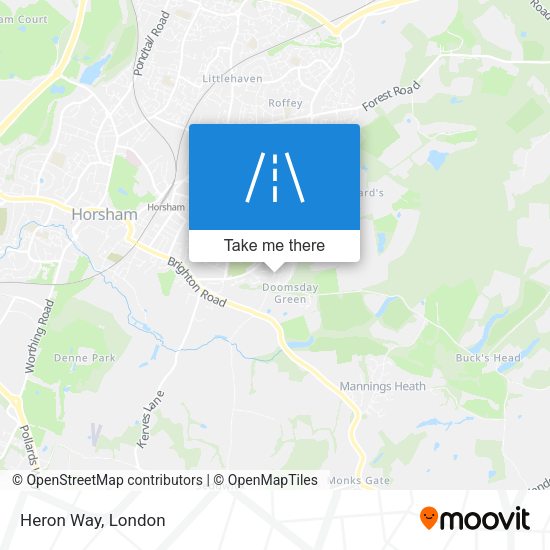 Heron Way map