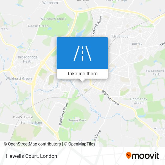 Hewells Court map