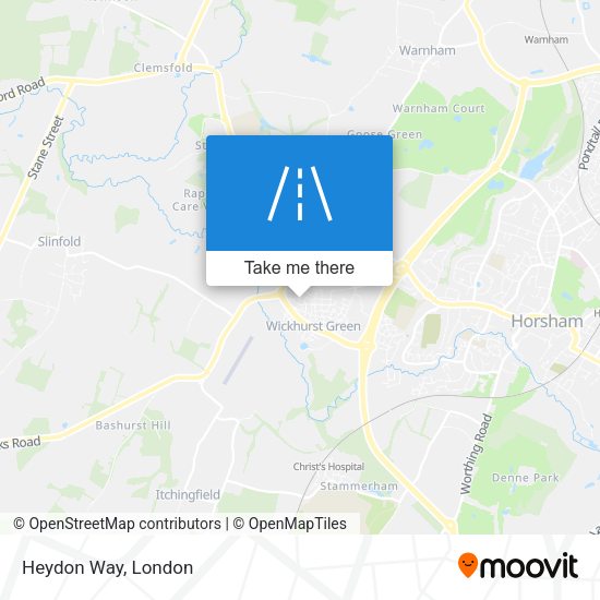 Heydon Way map