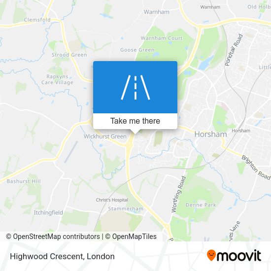 Highwood Crescent map