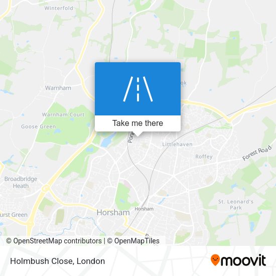Holmbush Close map