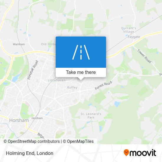 Holming End map