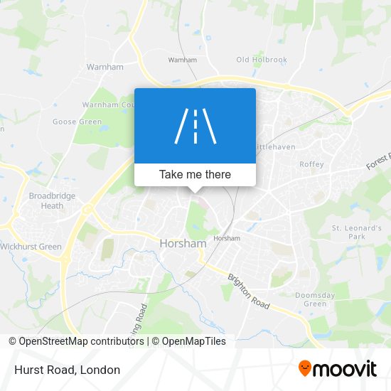 Hurst Road map