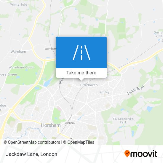 Jackdaw Lane map
