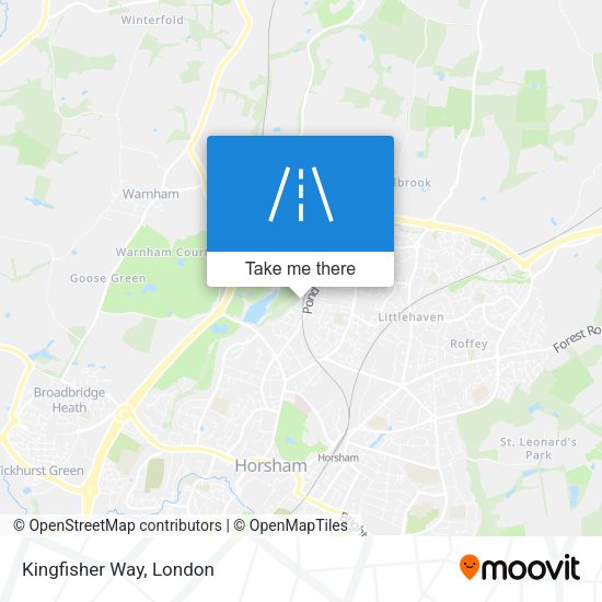 Kingfisher Way map