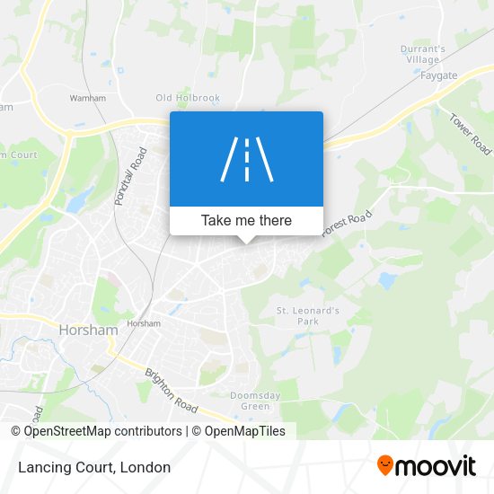 Lancing Court map