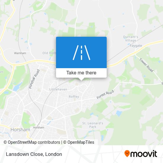 Lansdown Close map